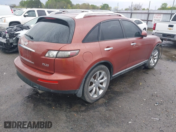2006 Infiniti FX with VIN JNRAS08UX6X102718, listed as a IAAI auction lot 41913679 with 133,561 mi miles and . Bid and sale history available at DreamBid. Image 4.