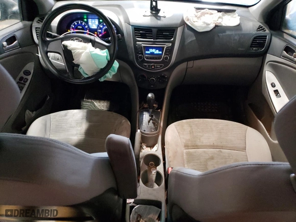 2015 Hyundai Accent GLS with VIN KMHCT4AE7FU825164, listed as a Copart auction lot 49638325 with 153,028 mi miles and Salvage Title. Bid and sale history available at carsss.com. Image 8.