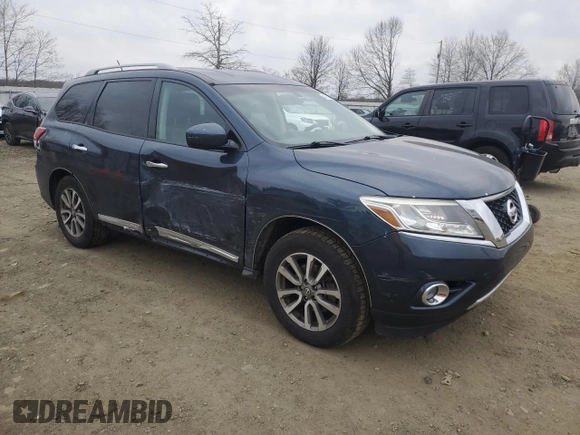 2013 Nissan Pathfinder S with VIN 5N1AR2MM3DC627410, listed as a Copart auction lot 45336585 with 143,732 mi miles and Salvage Title. Bid and sale history available at carsss.com. Image 4.