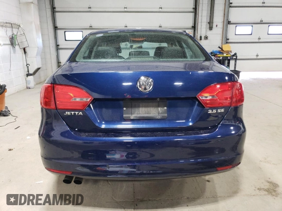 2011 Volkswagen Jetta Sedan SE PZEV with VIN 3VWDZ7AJ1BM097455, listed as a Copart auction lot 51992845 with 177,439 mi miles and Salvage Title. Bid and sale history available at carsss.com. Image 6.