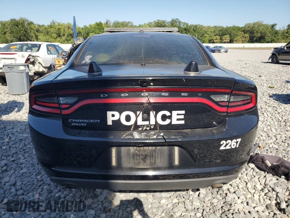 2018 Dodge Charger Police with VIN 2C3CDXKT9JH249108, listed as a Copart auction lot 50931725 with Not Provided miles and Salvage Title. Bid and sale history available at carsss.com. Image 6.