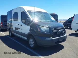 2015 Ford Transit Cargo with VIN 1FTYR2CM9FKA84495, listed as a IAAI auction lot 42653672 with 117,813 mi miles and . Bid and sale history available at DreamBid. Image 1.