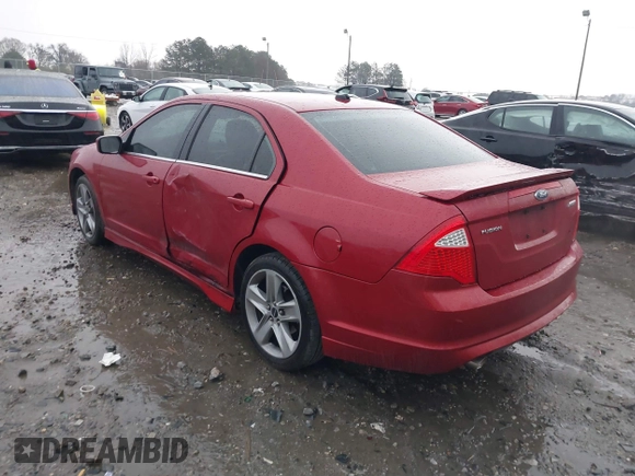 2010 Ford Fusion SPORT with VIN 3FAHP0KC3AR203364, listed as a IAAI auction lot 41734918 with 130,240 mi miles. Bid and sale history available at carsss.com. Image 3.