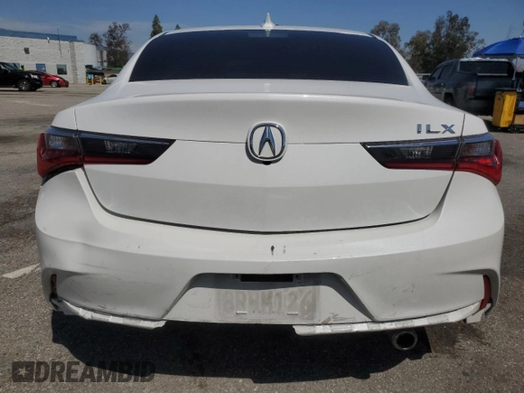 2020 Acura ILX w/Premium Pkg with VIN 19UDE2F76LA007053, listed as a Copart auction lot 50260555 with 53,264 mi miles and Salvage Title. Bid and sale history available at carsss.com. Image 6.