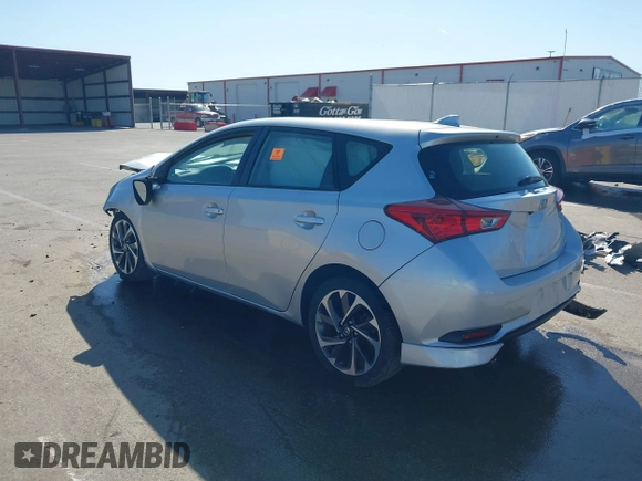 2016 Scion iM with VIN JTNKARJE6GJ510874, listed as a IAAI auction lot 41775719 with 1 mi miles. Bid and sale history available at carsss.com. Image 3.