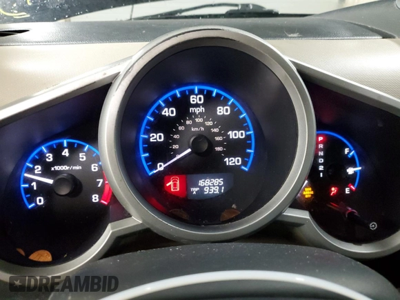 2008 Honda Element EX with VIN 5J6YH287X8L007437, listed as a Copart auction lot 50315435 with 168,285 mi miles and Salvage Title. Bid and sale history available at DreamBid. Image 9.