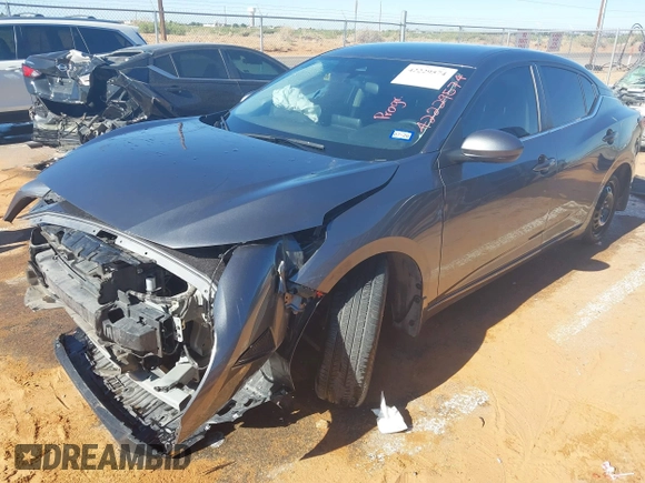 2024 Nissan Sentra SV with VIN 3N1AB8CV5RY329349, listed as a IAAI auction lot 42229574 with 17,378 mi miles and . Bid and sale history available at DreamBid. Image 2.