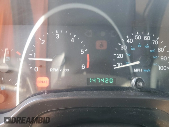 1997 Jeep Wrangler Sahara with VIN 1J4FY49S2VP495910, listed as a Copart auction lot 47794585 with 147,420 mi miles and Salvage Title. Bid and sale history available at carsss.com. Image 9.