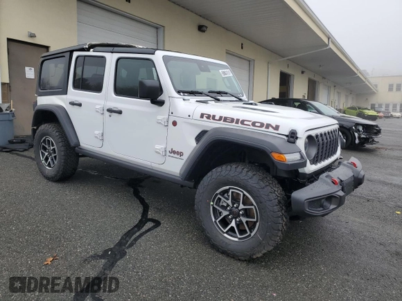 2025 Jeep Wrangler Rubicon with VIN 1C4PJXFN0SW546739, listed as a Copart auction lot 51776505 with 830 mi miles and Clean title. Bid and sale history available at DreamBid. Image 4.