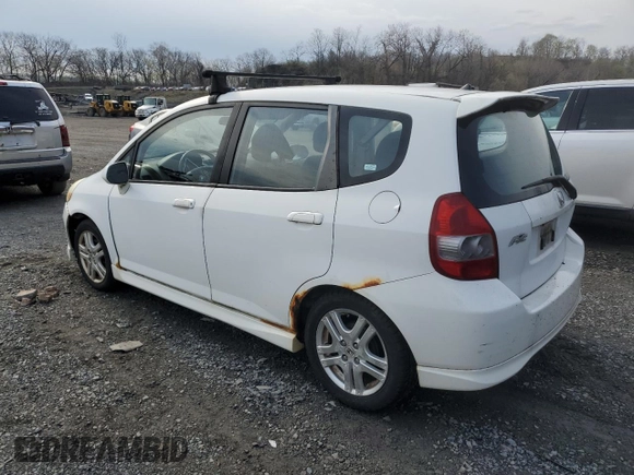 2007 Honda Fit Sport with VIN JHMGD38617S016721, listed as a Copart auction lot 53240505 with 238,523 mi miles and Clean Title. Bid and sale history available at carsss.com. Image 2.