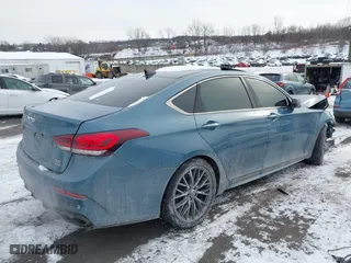 2018 Genesis G80 3.3T Sport with VIN KMHGN4JB8JU232780, listed as a IAAI auction lot 41376814 with 134,760 mi miles. Bid and sale history available at carsss.com. Image 4.