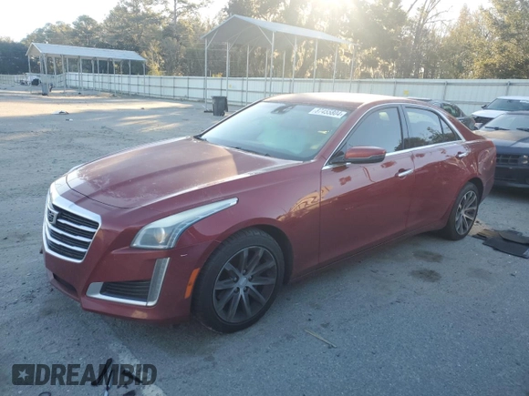 2016 Cadillac CTS Sedan Luxury Collection RWD with VIN 1G6AR5SX7G0106833, listed as a Copart auction lot 87455804 with 180,684 mi miles and Salvage Title. Bid and sale history available at carsss.com. Image 1.