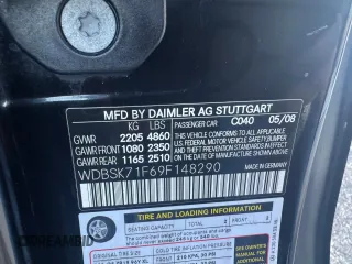 2009 Mercedes-Benz SL 550 z VIN WDBSK71F69F148290, wystawiony jako Copart lot #56976645 z przebiegiem 161 833 mil mil oraz Tytuł czysty. Historia ofert i sprzedaży dostępna na DreamBid. Obrazek 10.