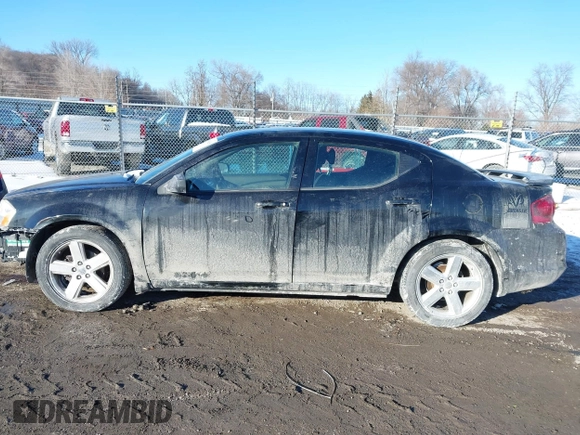 2013 Dodge Avenger SE with VIN 1C3CDZAB2DN536435, listed as a IAAI auction lot 41638628 with 163,731 mi miles and . Bid and sale history available at DreamBid. Image 14.