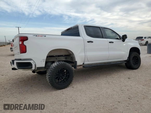 2024 Chevrolet Silverado 1500 Custom with VIN 1GCPDBEK5RZ285375, listed as a Copart auction lot 50422105 with 27,002 mi miles and Salvage Title. Bid and sale history available at DreamBid. Image 3.