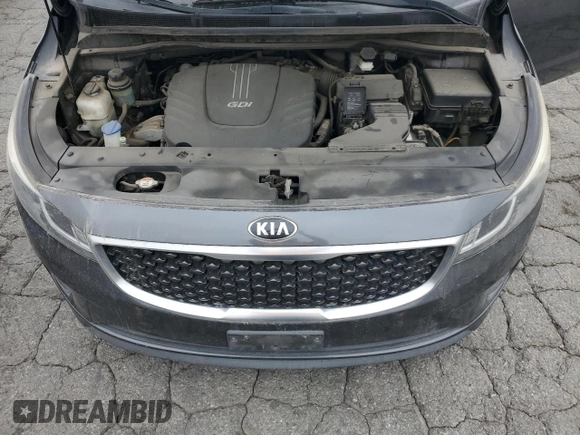 2017 Kia Sedona LX with VIN KNDMB5C16H6218630, listed as a Copart auction lot 54375925 with 159,352 mi miles and Clean Title. Bid and sale history available at carsss.com. Image 12.