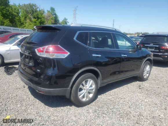 2016 Nissan Rogue SV with VIN KNMAT2MTXGP623803, listed as a Copart auction lot 50753885 with 36,751 mi miles and Salvage Title. Bid and sale history available at carsss.com. Image 3.