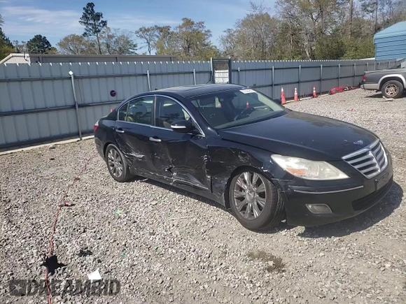 2009 Hyundai Genesis with VIN KMHGC46E69U041086, listed as a Copart auction lot 51020435 with 128,764 mi miles and Salvage Title. Bid and sale history available at DreamBid. Image 11.