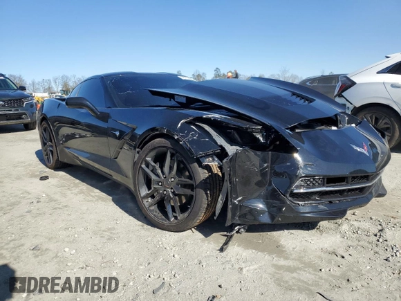 2018 Chevrolet Corvette 1LT with VIN 1G1YB2D72J5101599, listed as a Copart auction lot 46104905 with 22,524 mi miles and Salvage Title. Bid and sale history available at carsss.com. Image 4.