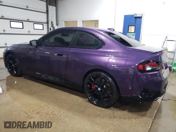 2024 BMW 2 Series M240i xDrive with VIN 3MW53CM06R8E52656, listed as a Copart auction lot 46146475 with 15,895 mi miles and Salvage Title. Bid and sale history available at carsss.com. Image 2.
