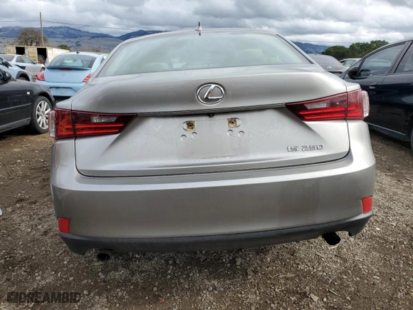 2014 Lexus IS 250 with VIN JTHBF1D24E5023704, listed as a Copart auction lot 43571805 with 111,411 mi miles and Salvage Title. Bid and sale history available at carsss.com. Image 6.