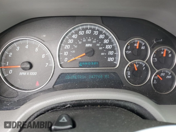 2005 GMC Envoy SLT with VIN 1GKDS13S252147208, listed as a Copart auction lot 81227194 with 247,760 mi miles and Salvage Title. Bid and sale history available at carsss.com. Image 9.