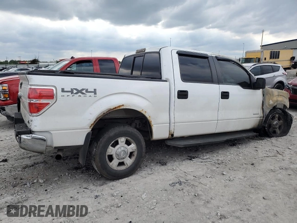 2013 Ford F-150 XL with VIN 1FTFW1ET9DKD49587, listed as a Copart auction lot 56917335 with Not provided miles and Salvage title. Bid and sale history available at DreamBid. Image 3.