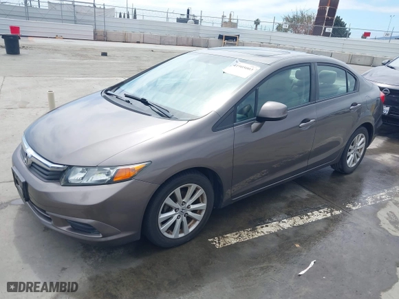 2012 Honda Civic Sdn EX with VIN 19XFB2F83CE307087, listed as a IAAI auction lot 41905003 with 75,345 mi miles. Bid and sale history available at carsss.com. Image 17.