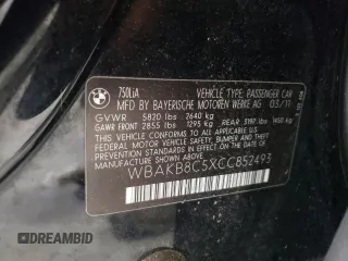 2012 BMW 7 Series 750Li с VIN WBAKB8C5XCC852493, выставлен на аукционе Copart как лот 58743535 с пробегом 168 897 миль миль и Чистый • Clean title. История ставок и продаж доступна на DreamBid. Изображение 12.