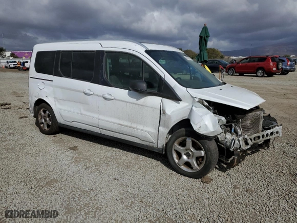 2016 Ford Transit Connect Wagon XLT with VIN NM0GE9F75G1237304, listed as a Copart auction lot 45163115 with 151,934 mi miles and Salvage Title. Bid and sale history available at carsss.com. Image 4.