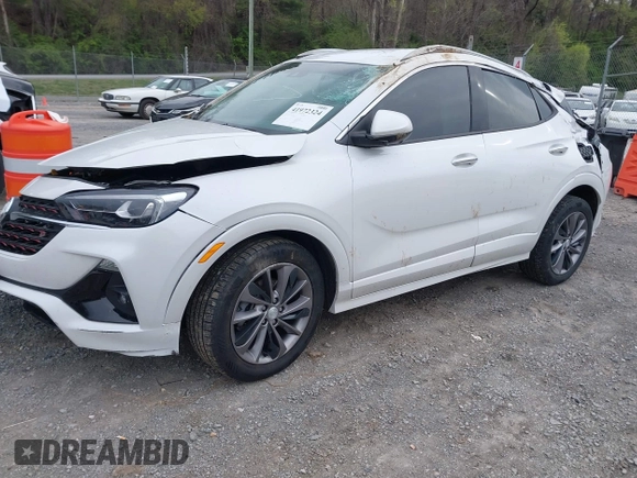 2021 Buick Encore GX Essence with VIN KL4MMGSL5MB039712, listed as a IAAI auction lot 41972324 with 57,362 mi miles and . Bid and sale history available at DreamBid. Image 2.