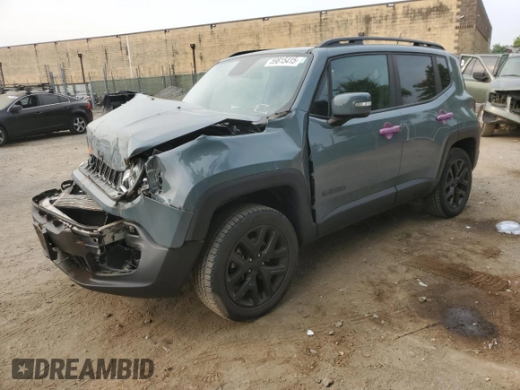 2017 Jeep Renegade Altitude with VIN ZACCJBBB7HPF03437, listed as a Copart auction lot 59815415 with 23,154 mi miles and Salvage title. Bid and sale history available at DreamBid. Image 1.