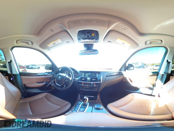 2017 BMW X3 sDrive28i with VIN 5UXWZ7C39H0V92670, listed as a Copart auction lot 86140754 with 107,846 mi miles and Salvage Title. Bid and sale history available at carsss.com. Image 16.
