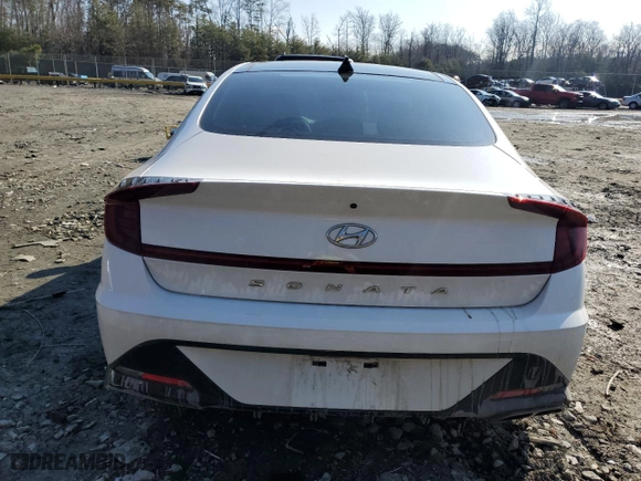 2023 Hyundai Sonata SEL with VIN KMHL14JA9PA327876, listed as a Copart auction lot 43873315 with 27,186 mi miles and Salvage Title. Bid and sale history available at carsss.com. Image 6.