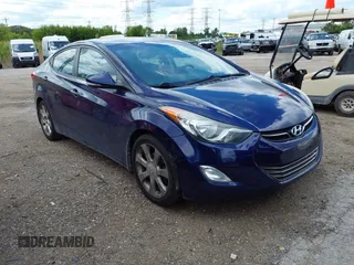 2013 Hyundai Elantra Limited z VIN 5NPDH4AE1DH285456, wystawiony jako IAAI lot #42379502 z przebiegiem 153 608 mil mil oraz . Historia ofert i sprzedaży dostępna na DreamBid. Obrazek 1.
