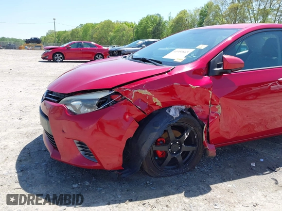2015 Toyota Corolla L with VIN 2T1BURHE5FC371946, listed as a IAAI auction lot 41951865 with 280,640 mi miles and . Bid and sale history available at DreamBid. Image 6.