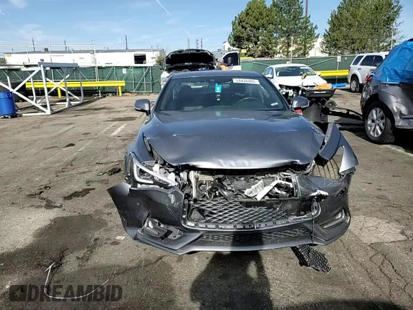 2022 Infiniti Q60 Luxe with VIN JN1EV7KL1NM630376, listed as a Copart auction lot 54434485 with 28,477 mi miles and Salvage title. Bid and sale history available at DreamBid. Image 13.