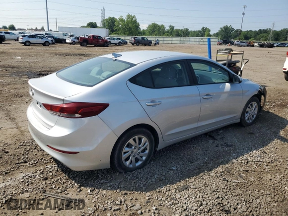2017 Hyundai Elantra SE with VIN KMHD74LF5HU109526, listed as a Copart auction lot 63846475 with 125,035 mi miles and Clean title. Bid and sale history available at DreamBid. Image 3.