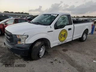 2017 Ford F-150 XL with VIN 1FTMF1C84HKD01197, listed as a Copart auction lot 79015754 with 148,372 mi miles and Salvage Title. Bid and sale history available at carsss.com. Image 1.