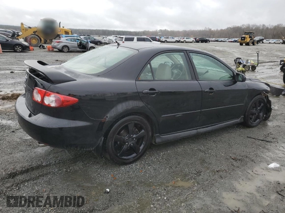 2004 Mazda Mazda6 s with VIN 1YVFP80D145N37390, listed as a Copart auction lot 81609884 with 236,675 mi miles and Salvage Title. Bid and sale history available at carsss.com. Image 3.