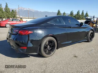 2019 Infiniti Q60 Luxe with VIN JN1EV7EL8KM290926, listed as a Copart auction lot 46810025 with 46,848 mi miles and Salvage Title. Bid and sale history available at DreamBid. Image 3.