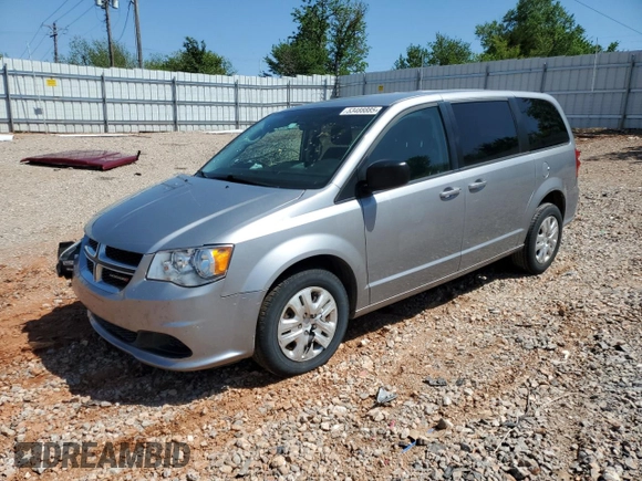 2018 Dodge Grand Caravan SE Plus with VIN 2C4RDGBG9JR176504, listed as a Copart auction lot 53488885 with 95,039 mi miles and Salvage Title. Bid and sale history available at DreamBid. Image 1.