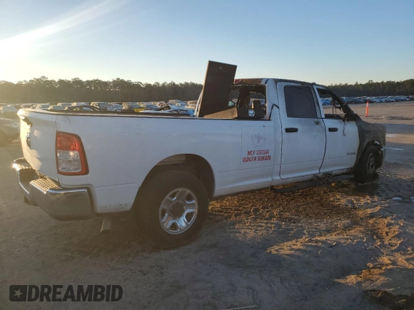 2021 Ram 2500 Tradesman with VIN 3C6UR4HJ3MG651918, listed as a Copart auction lot 46206985 with 0 mi miles and Salvage Title. Bid and sale history available at carsss.com. Image 3.