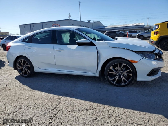 2021 Honda Civic Sedan Sport with VIN 2HGFC2F86MH532754, listed as a Copart auction lot 88577275 with 93,224 mi miles and Salvage Title. Bid and sale history available at carsss.com. Image 4.