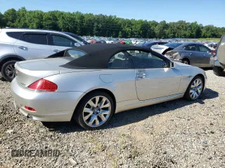 2006 BMW 6 Series 650Ci with VIN WBAEK13496CN79496, listed as a Copart auction lot 60594244 with 85,024 mi miles and Clean Title. Bid and sale history available at carsss.com. Image 3.