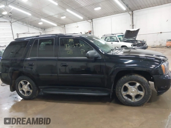 2008 Chevrolet TrailBlazer 3LT with VIN 1GNDT13SX82156467, listed as a IAAI auction lot 42059361 with 214,955 mi miles and . Bid and sale history available at DreamBid. Image 13.