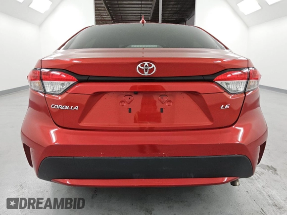 2020 Toyota Corolla LE with VIN 5YFHPRAEXLP020747, listed as a Copart auction lot 53922555 with 104,534 mi miles and Clean Title. Bid and sale history available at carsss.com. Image 6.