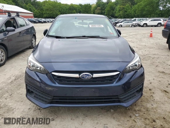 2020 Subaru Impreza with VIN 4S3GTAB60L3723072, listed as a Copart auction lot 58801595 with 28,685 mi miles and Salvage title. Bid and sale history available at DreamBid. Image 5.