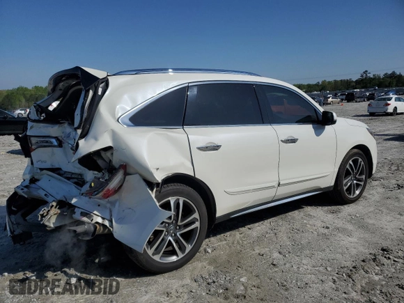 2017 Acura MDX Advance z VIN 5FRYD4H88HB010473, wystawiony jako Copart lot #52225265 z przebiegiem 80 307 mil mil oraz Szkoda całkowita • Salvage title. Historia ofert i sprzedaży dostępna na DreamBid. Obrazek 3.