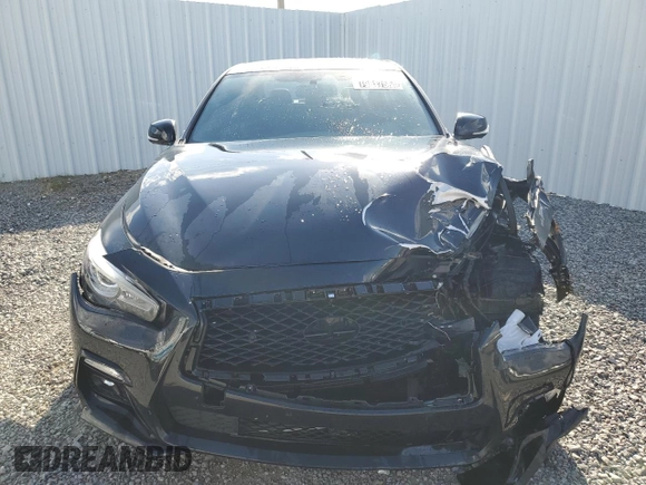 2021 Infiniti Q50 Red Sport 400 with VIN JN1FV7DP4MM850274, listed as a Copart auction lot 79817564 with Not Provided miles and Clean Title. Bid and sale history available at DreamBid. Image 5.